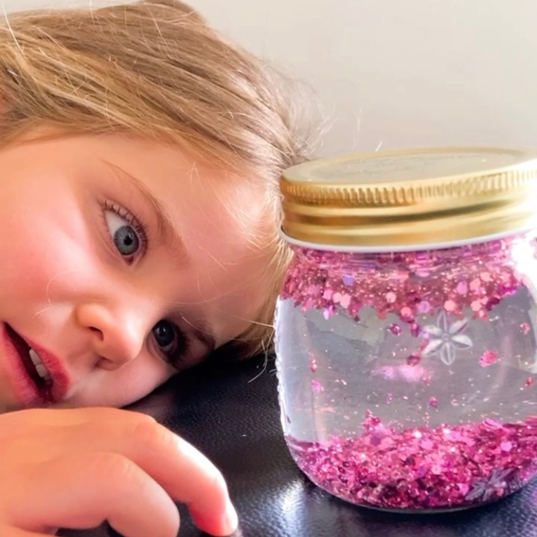 The Magic of Meditation - Benefits for Kids and Crafting a DIY Calming, Mindful Glitter Jar